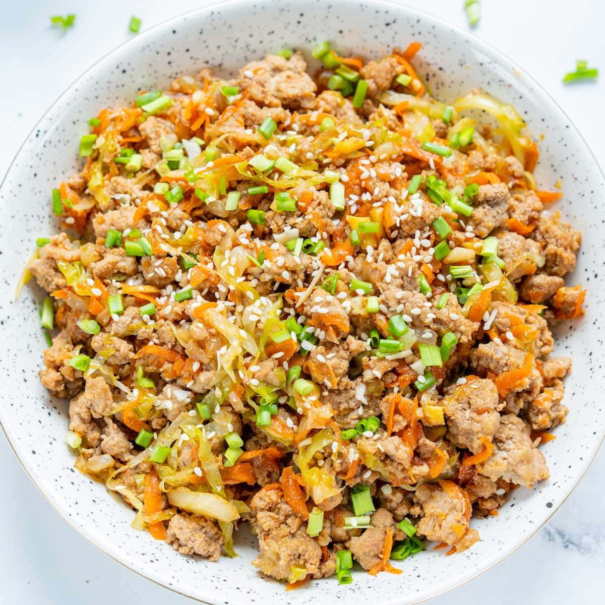 Keto Egg Roll in a Bowl {10 Minutes}